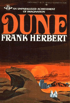 Dune, by Frank Herbert cover image